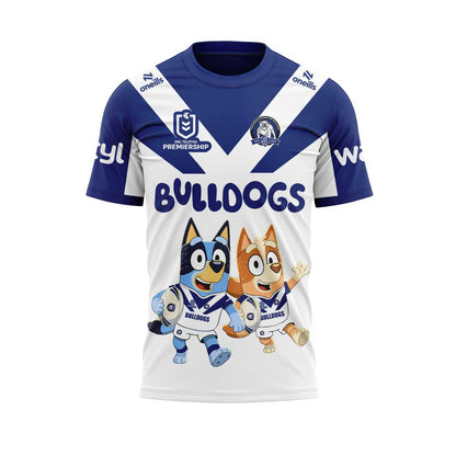 Limited Edition Canterbury Bulldogs x Bluey and Bingo T-Shirt