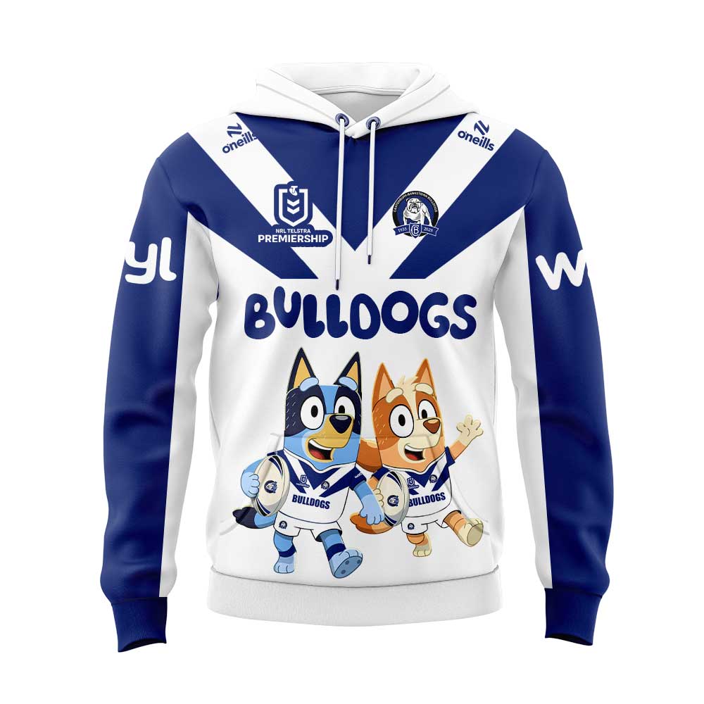 Limited Edition Canterbury Bulldogs x Bluey and Bingo Hoodie