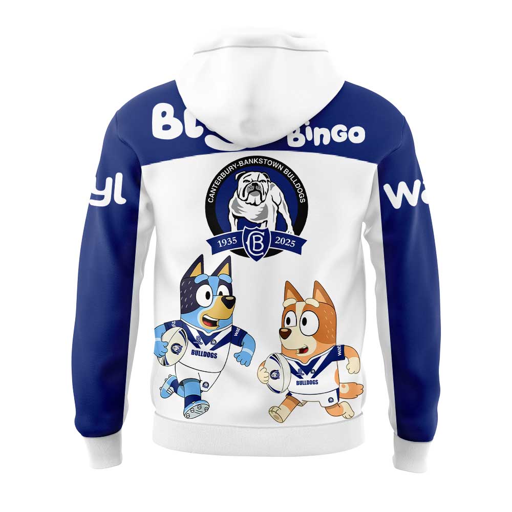 Limited Edition Canterbury Bulldogs x Bluey and Bingo Hoodie