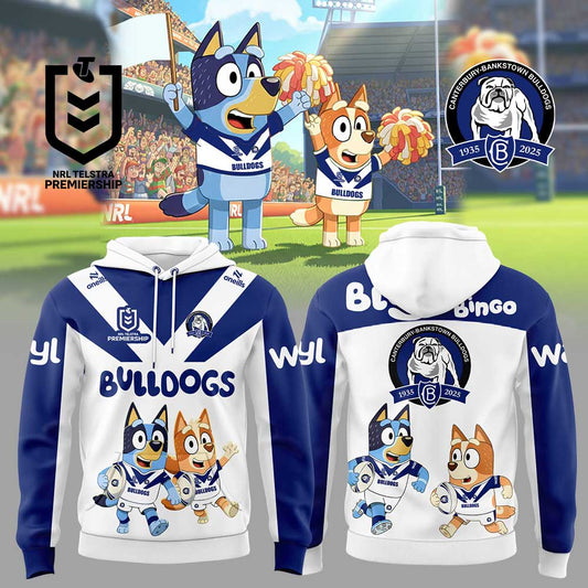 Limited Edition Canterbury Bulldogs x Bluey and Bingo Hoodie