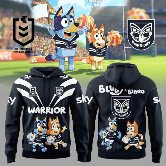 Limited Edition One NZ Warriors Bluey and Bingo Hoodie