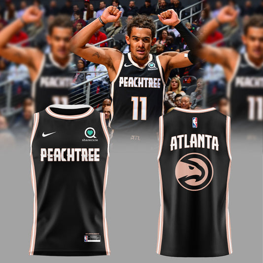 Limited Edition The A Hawks Peachtree City Edition Peach Up A-Town Down Jersey