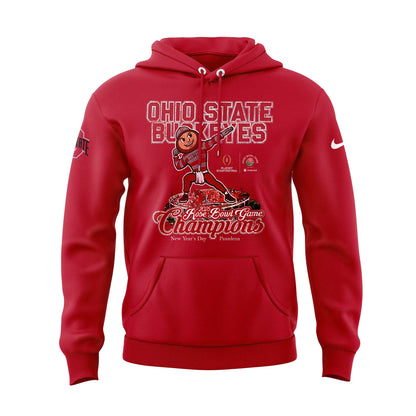 Ohio State Football 2025 Rose Bowl Champions Hoodie
