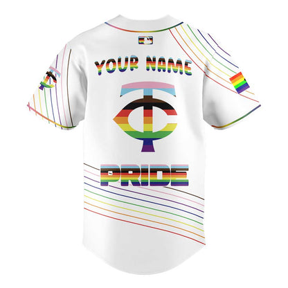 Limited Edition Minnesota Twins Happy Pride Month White Jersey