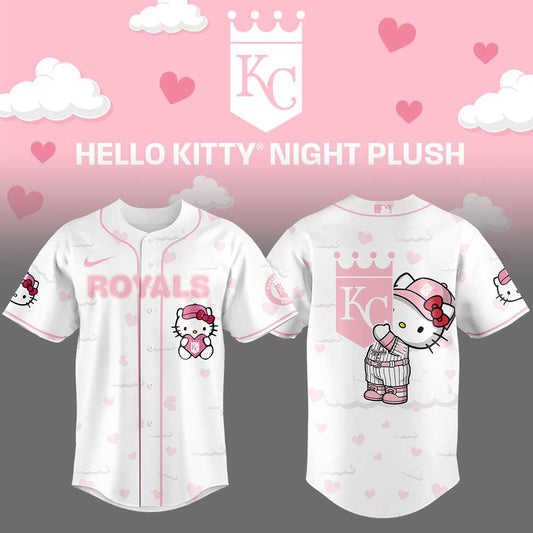 Limited Edition Kansas City Royals x Hello Kitty Night Plus Jersey