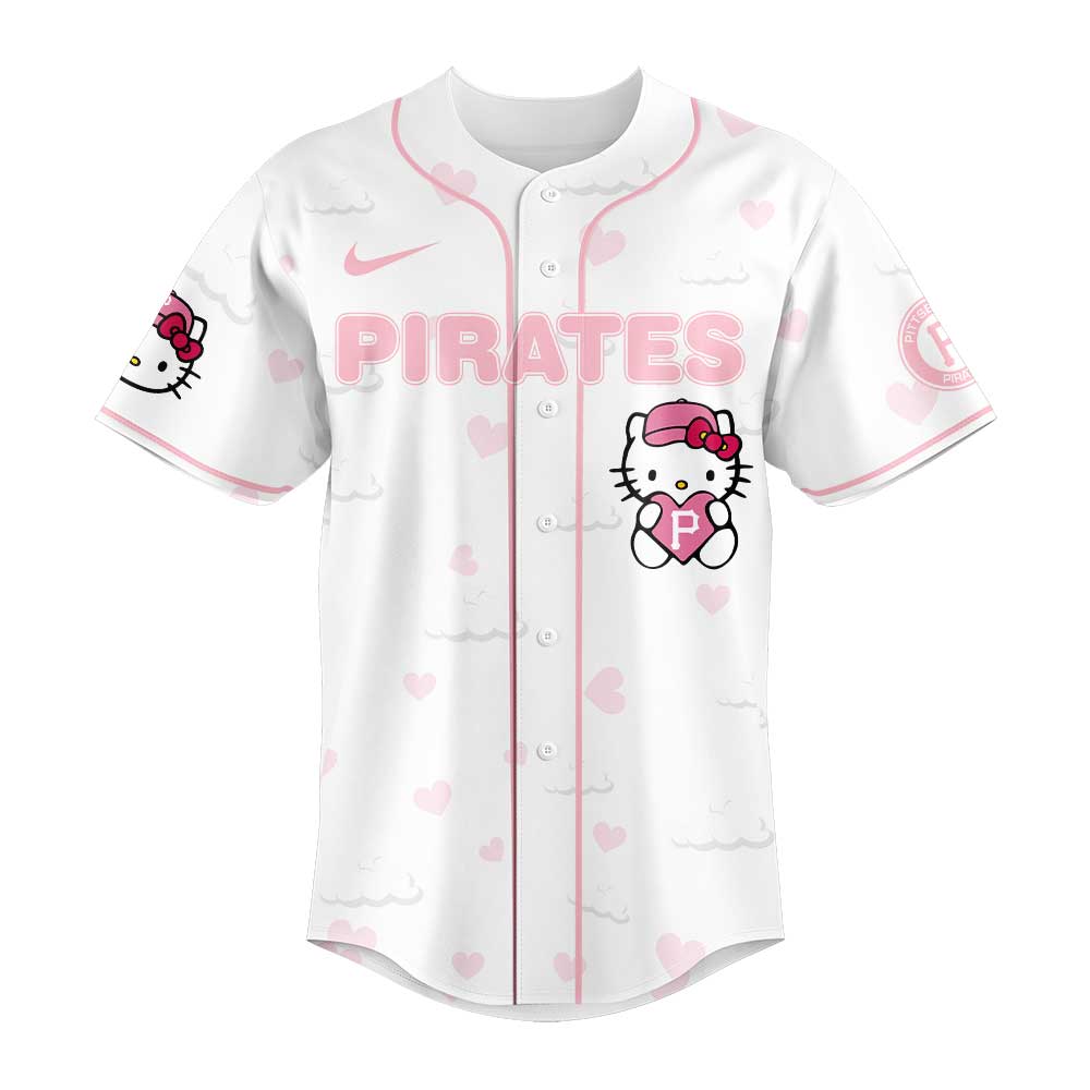 Limited Edition Pittsburgh Pirates x Hello Kitty Night Plus Jersey