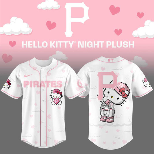 Limited Edition Pittsburgh Pirates x Hello Kitty Night Plus Jersey