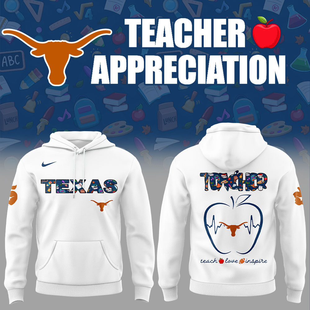 Texas Football TEACHER Appreciation 2025 Combo Hoodie