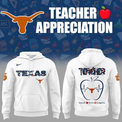 Texas Football TEACHER Appreciation 2025 Combo Hoodie