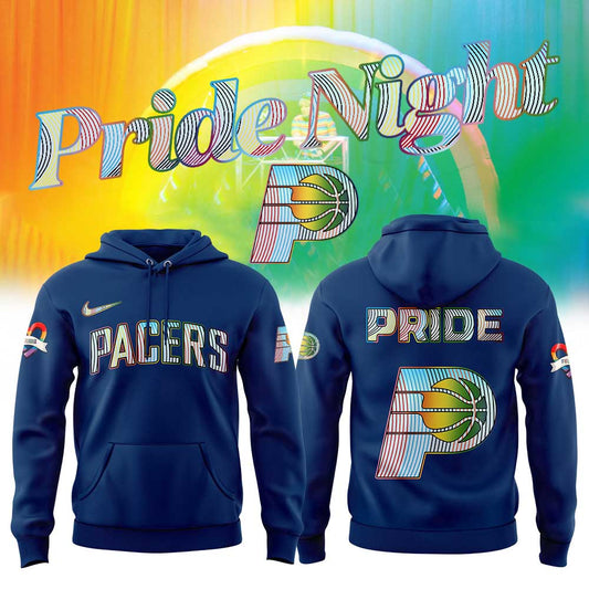 Indiana Pacers LGBTQ Pride 2025 Blue Hoodie