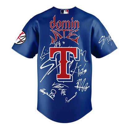 Texas Rangers x Stray Kids Word tour 2025 Jersey