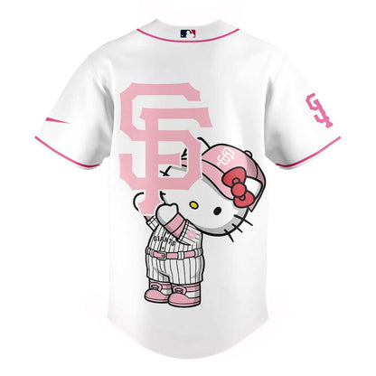 Limited Edition San Francisco Giants x Hello Kitty White Jersey