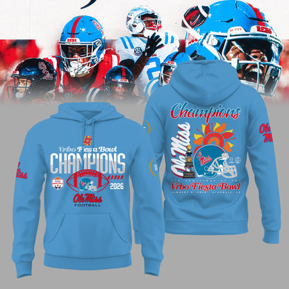 Ole Miss Rebels Special Fiesta Bowl Champions Limited Edition Combo Hoodie