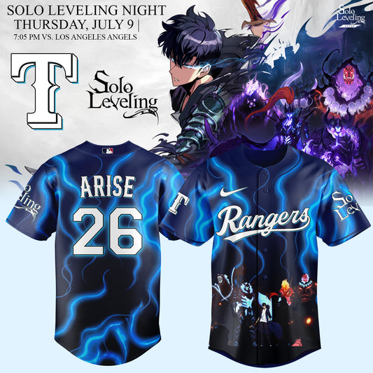 Texas Rangers x Solo Leveling Limited Jersey