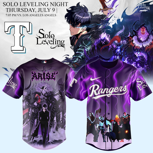 Texas Rangers x Solo Leveling Limited Jersey