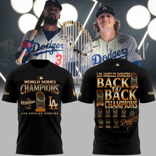 LA Dodgers – 2025 World Series Champions Limited Edition Combo T-Shirt