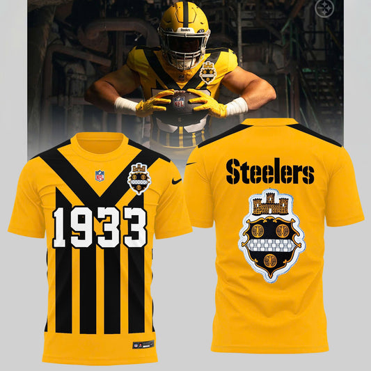 Pittsburgh Steelers unveil 1933 Throwback Uniforms T-Shirt