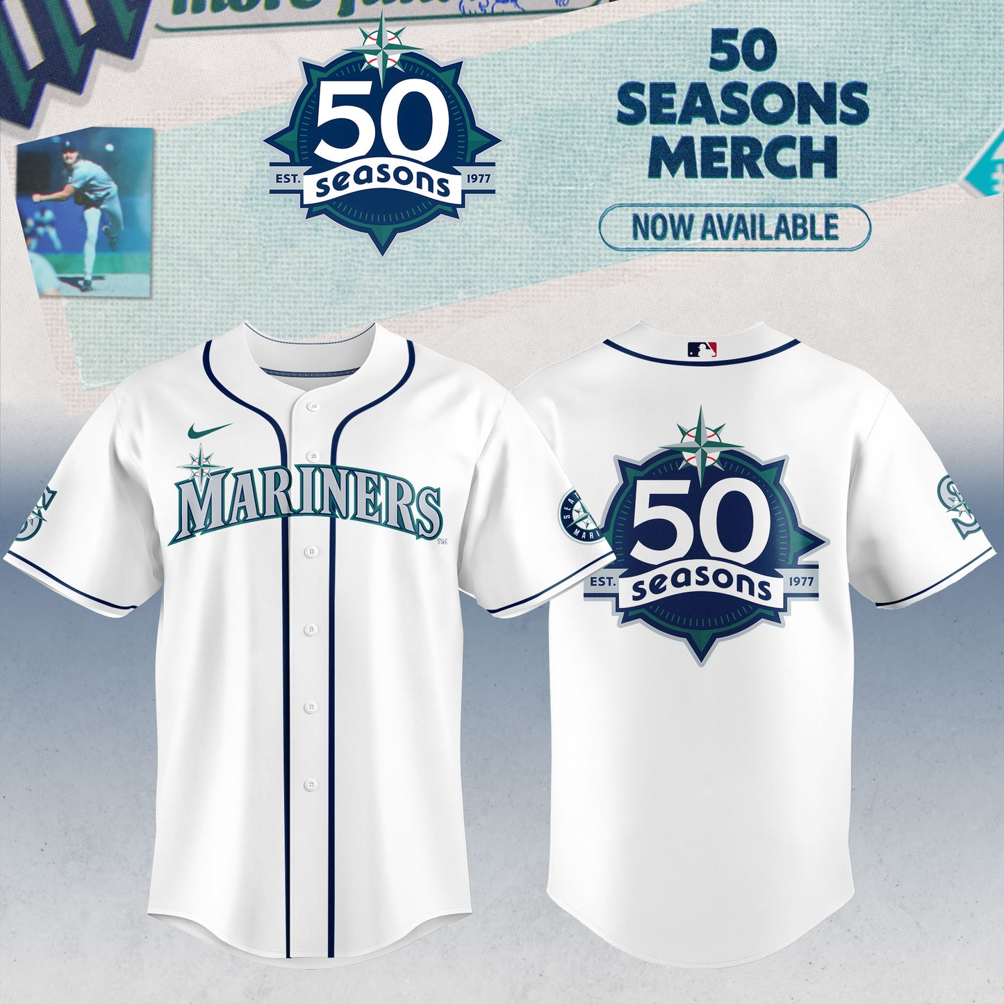 Seattle Mariners 50 Seasons Celebration Special Edition Jersey