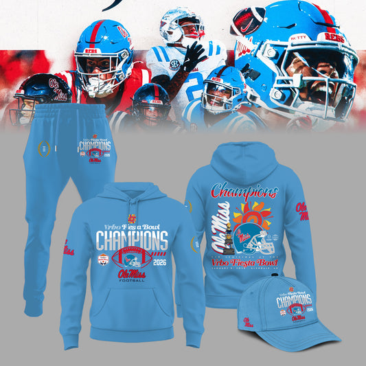 Ole Miss Rebels Special Fiesta Bowl Champions Limited Edition Combo Hoodie