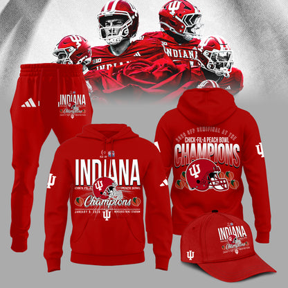 Indiana Hoosiers Football Champions Peach Bowl 2025/26 Hoodie