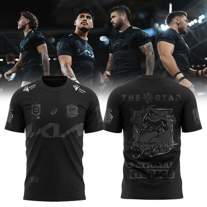 Limited Brisbane Broncos Our 2025 Black Uniform Old Logo Shirt