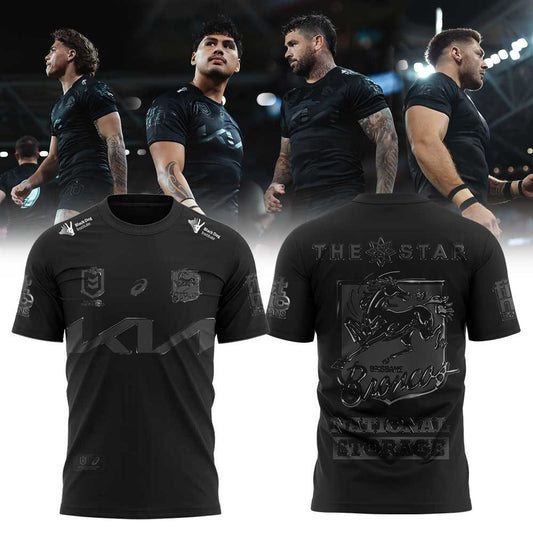 Limited Brisbane Broncos Our 2025 Black Uniform Old Logo Shirt