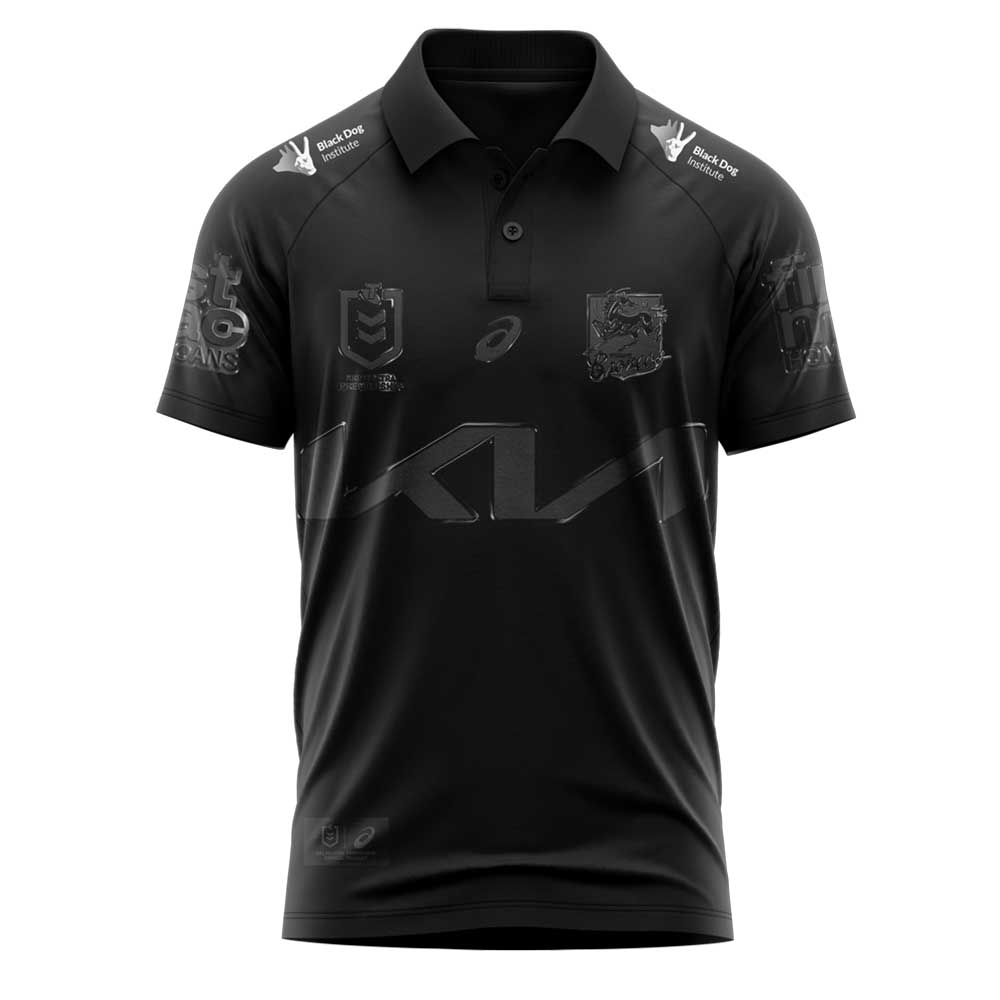 Limited Brisbane Broncos Our 2025 Black Uniform Old Logo Polo