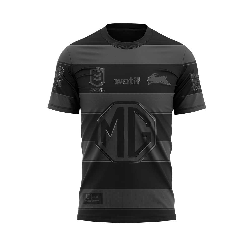 Limited Edition South Sydney Rabbitohs Back In Black Uniform T-Shirt