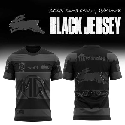 Limited Edition South Sydney Rabbitohs Back In Black Uniform Shirt