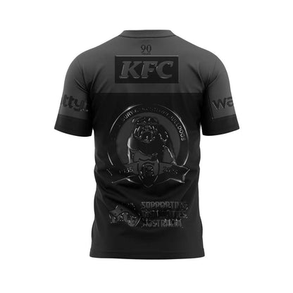Limited Edition Canterbury Bulldogs Back In Black Mascot T-Shirt