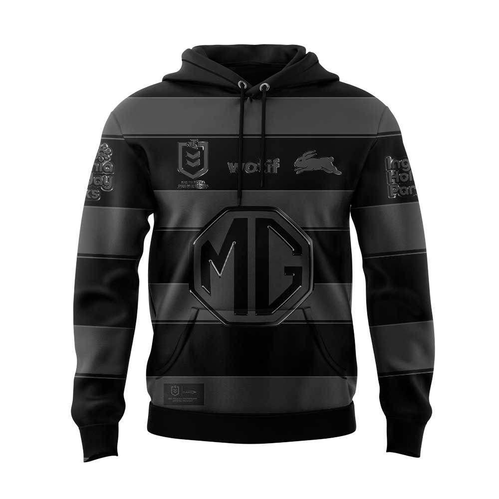 Limited Edition South Sydney Rabbitohs Back In Black Uniform Hoodie