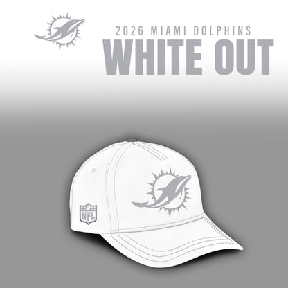 Miami Dolphins 2025 Winter White Out Combo Hoodie