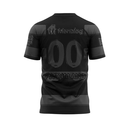 Limited Edition South Sydney Rabbitohs Back In Black Uniform Shirt Custom Number T-Shirt