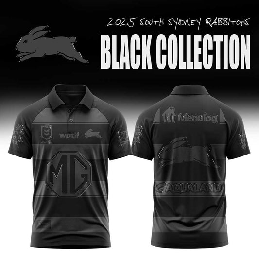 South Sydney Rabbitohs Back In Black Polo