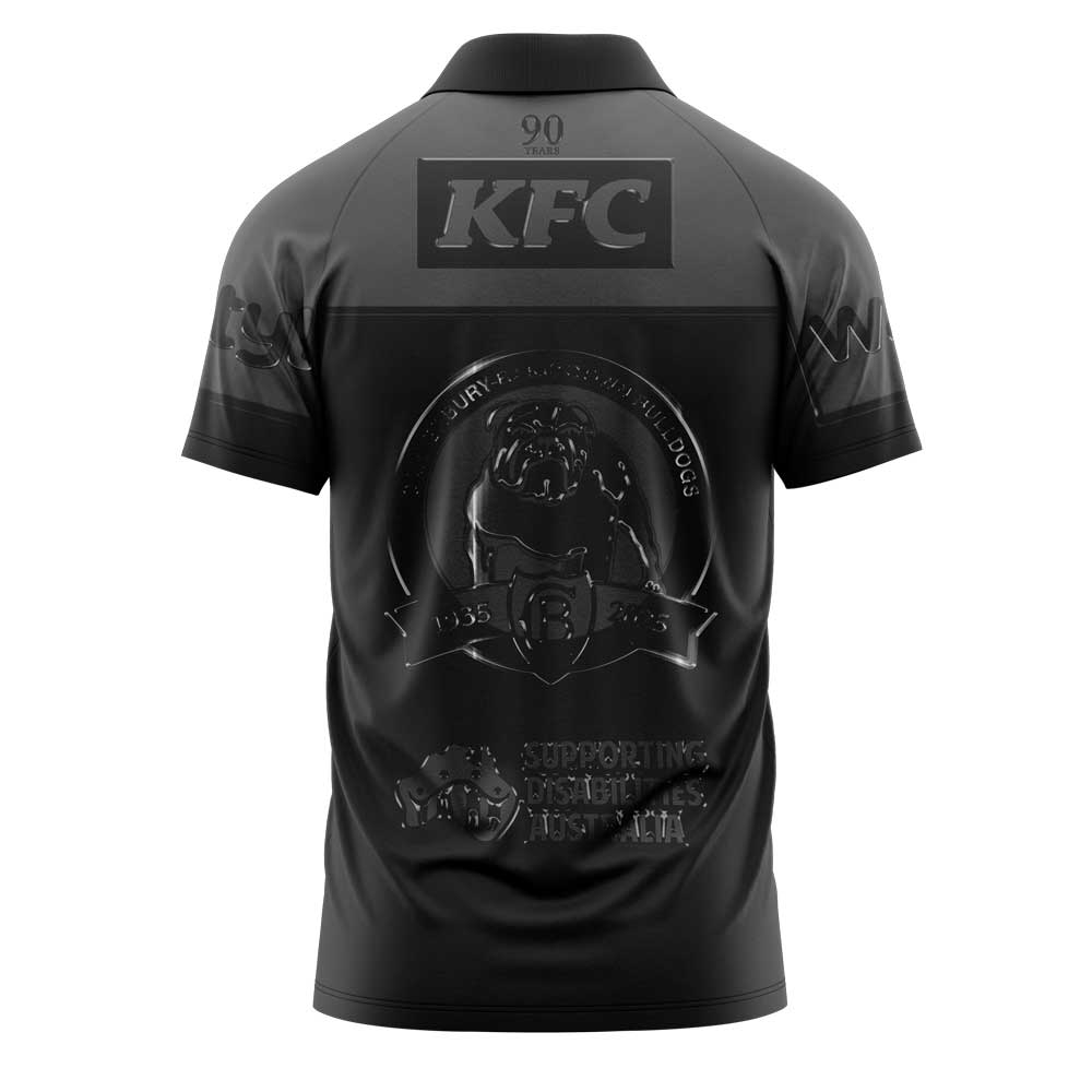 Limited Edition Canterbury Bulldogs Back In Black Polo