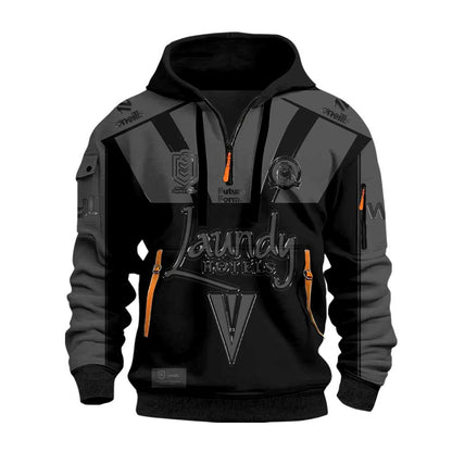 Limited Edition Canterbury Bulldogs Back In Black Half Zip Hoodie