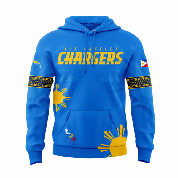 Los Angeles Chargers Filipino Heritage Blue Hoodie