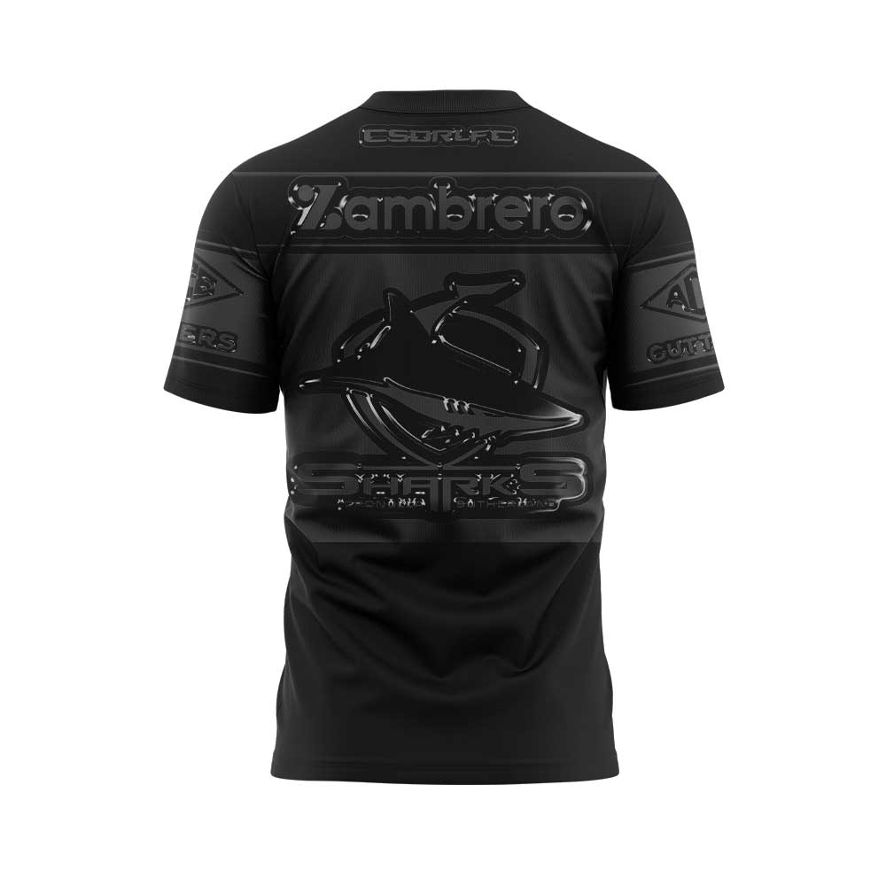 Limited Edition Cronulla Sharks Back In Black Uniform T-Shirt