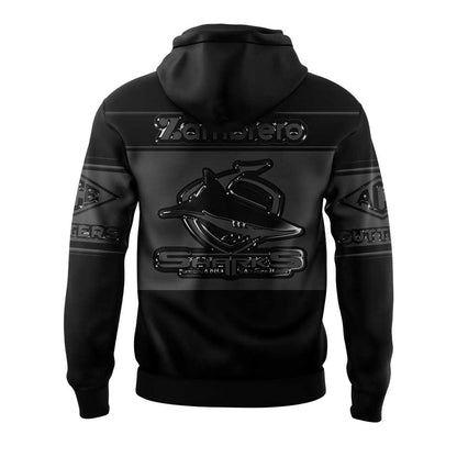 Limited Edition Cronulla Sharks Back In Black Hoodie