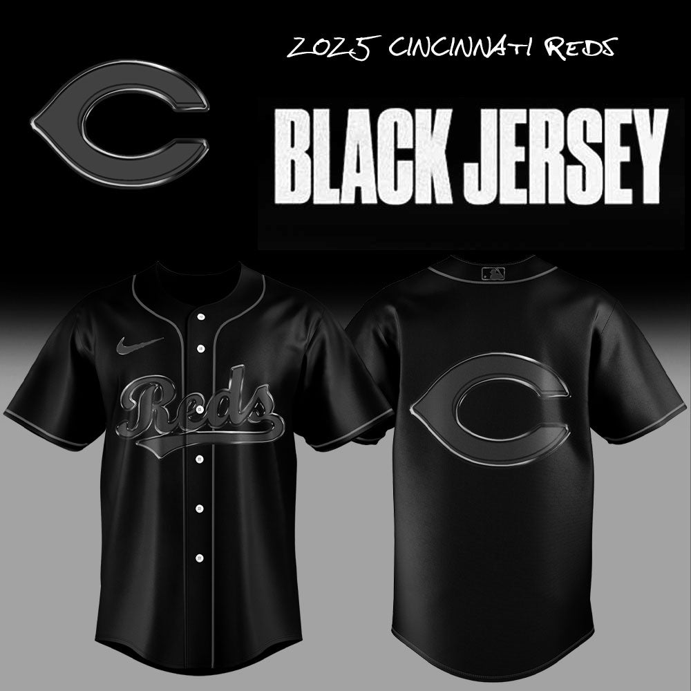 Limited Edition Cincinnati Reds Back In Black Jersey