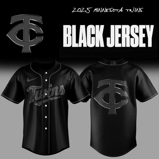 Limited Edition Minnesota Twins Back In Black Jersey