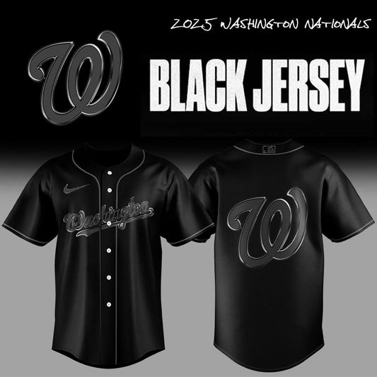 Limited Edition Washington Nationals Back In Black Jersey
