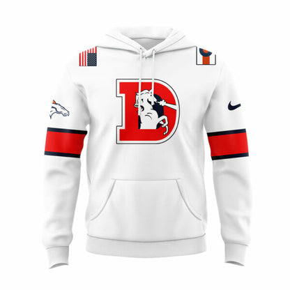 Denver Broncos Coach Sean Payton Throwback Whrite Hoodie