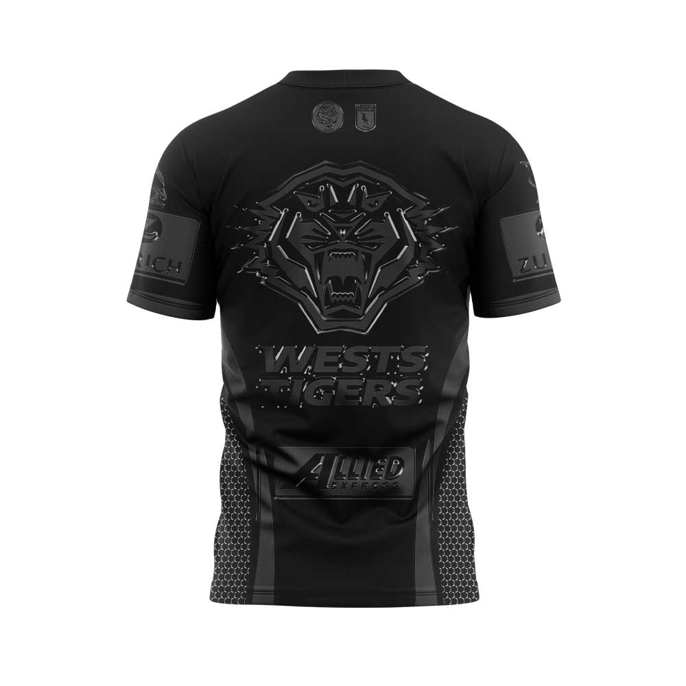 Limited Edition Wests Tigers Back In Black Uniform Shirt