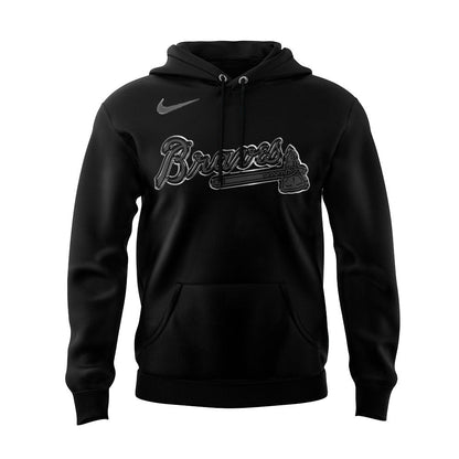 Limited Edition Atlanta Braves Back In Black Hoodie