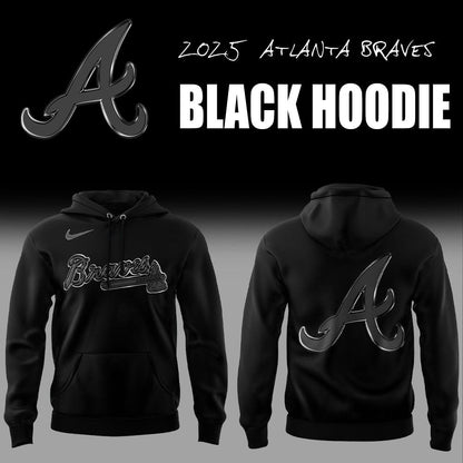 Limited Edition Atlanta Braves Back In Black Hoodie