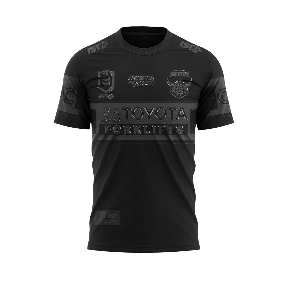 Limited Edition Canberra Raiders Back In Black Uniform Shirt