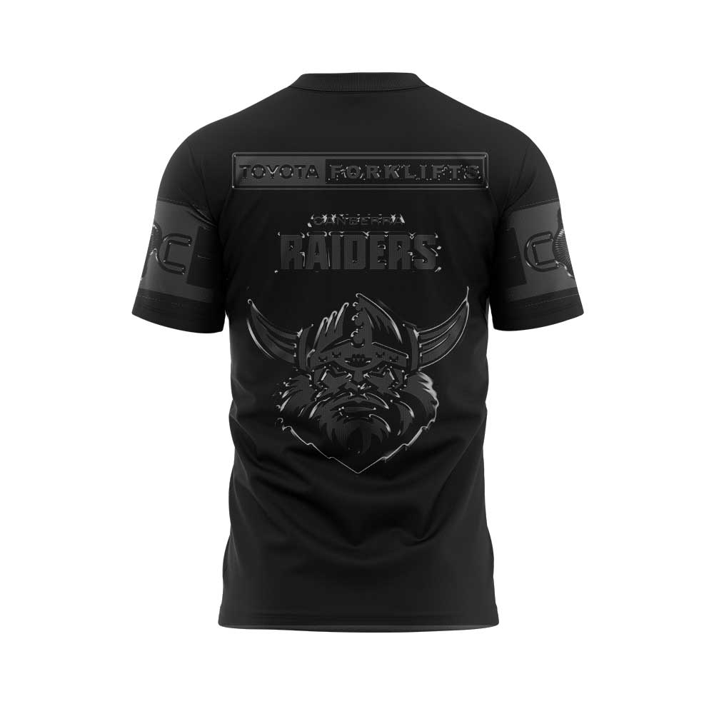 Limited Edition Canberra Raiders Back In Black Uniform Shirt