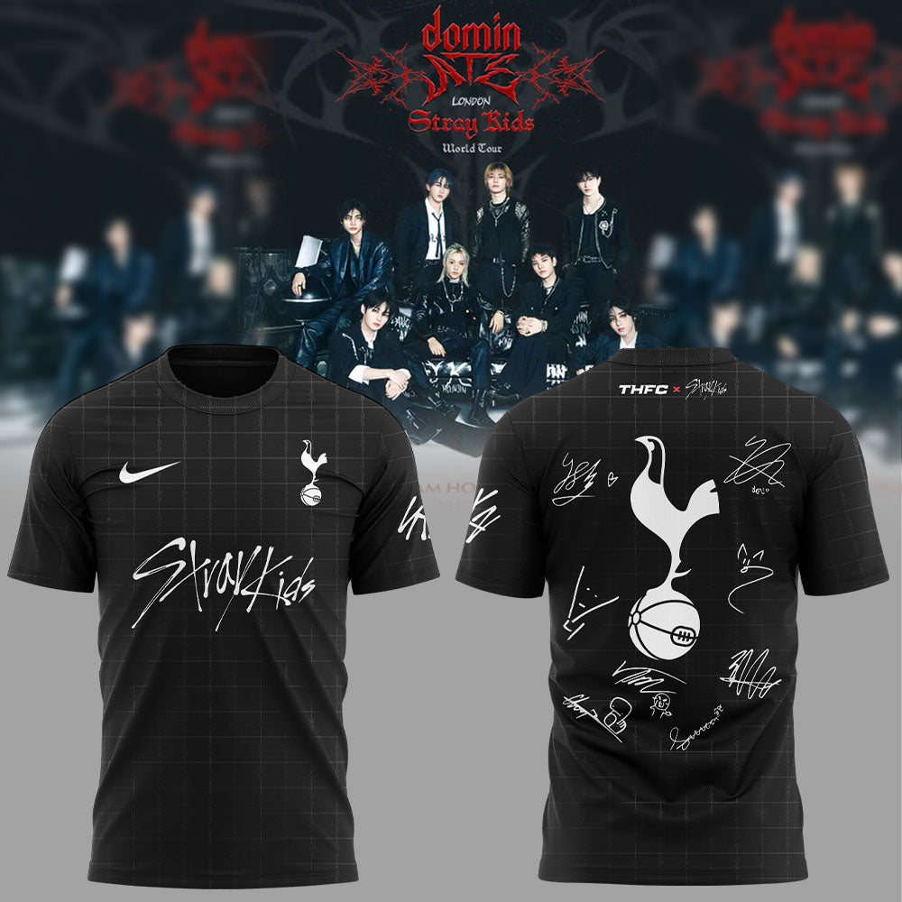 Limited Edition Tottenham Hotspur x Stray Kids Show Black TShirt