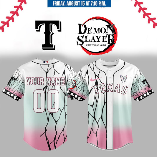 Texas Rangers _ Demon Slayer Jersey 2025